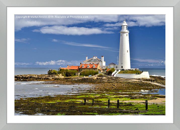 Buy Framed Mounted Prints of  St. Mary&#39;s Lighthouse Whitley Bay by Martyn Arnold