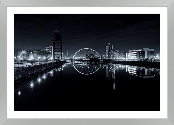 Buy Framed Mounted Prints of Glasgow at night by Stephen Taylor