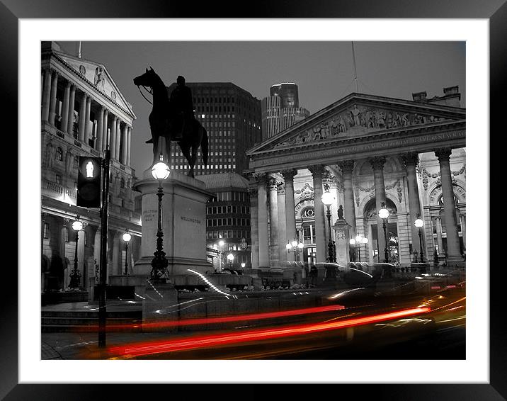 Bank of England a Captivating Cityscape Framed Mounted Print by Jonathan Pankhurst