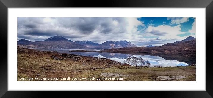 The road to Torridon Framed Mounted Print by yvonne & paul carroll
