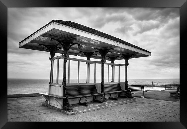 Whitby Shelter, North Yorkshire Framed Print by Martin Williams
