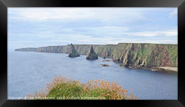 Duncansby Head Stacks Framed Print by Lady Debra Bowers L.R.P.S