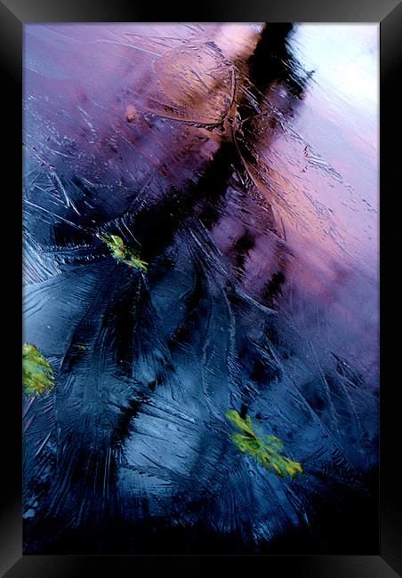 Purple Sky Lake Framed Print by Daniel Fellowes