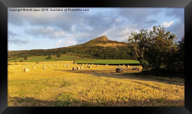  Roseberry Topping Framed Print by keith sayer