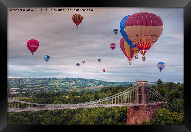  02 Bristol Balloon Fiesta Framed Print by Steve H Clark