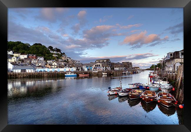 Early evening at Looe Framed Print by Rosie Spooner