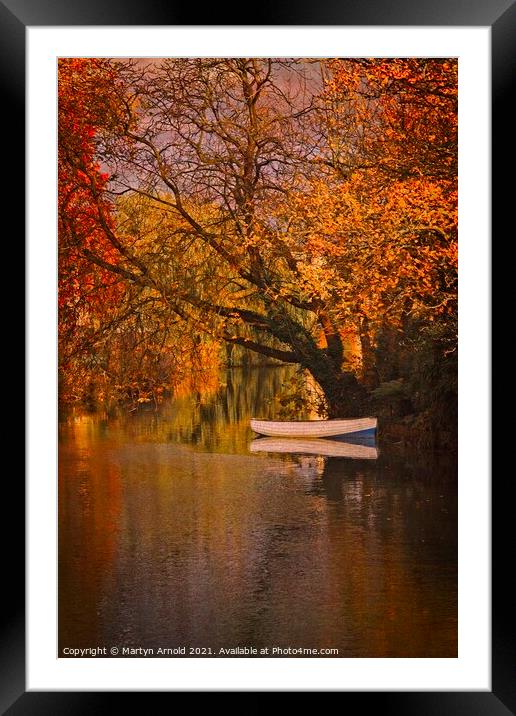 Peaceful Backwater - Stamford Meadows, Lincolnshir Framed Mounted Print by Martyn Arnold