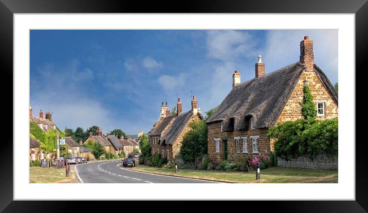 Rockingham Village Northamptonshire Framed Mounted Print by Martyn Arnold