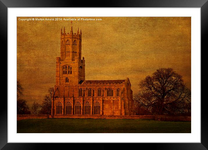 Fotheringhay Church Northamptonshire Framed Mounted Print by Martyn Arnold