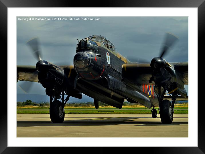  Canadian Avro Lancaster Bomber VeRA Framed Mounted Print by Martyn Arnold