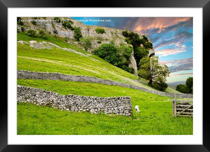 Kilnsey Crag, Wharfdale Framed Mounted Print by Martyn Arnold