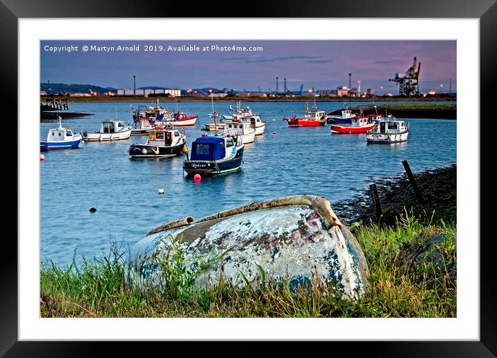 Paddy's Hole at South Gare Evening Light Framed Mounted Print by Martyn Arnold