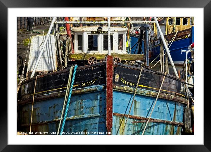 Old Fishing Boats Framed Mounted Print by Martyn Arnold