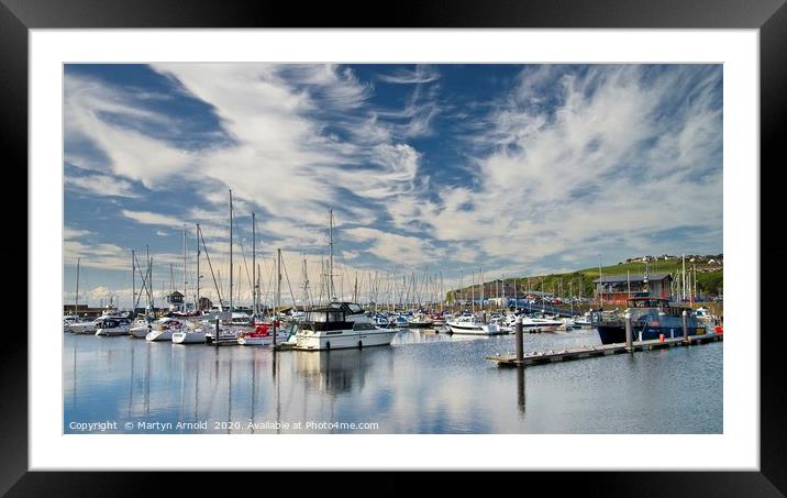 Whitehaven Marina Framed Mounted Print by Martyn Arnold