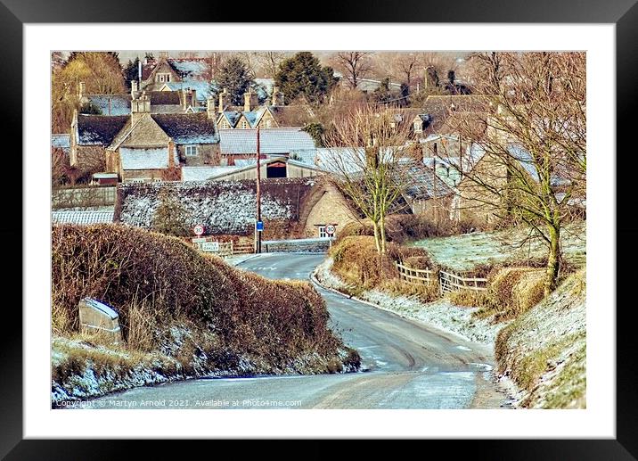 Little Oakley Village Northamptonshire Framed Mounted Print by Martyn Arnold