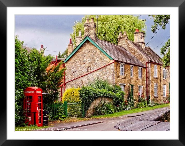 Great Oakley Village Northamptonshire Framed Mounted Print by Martyn Arnold