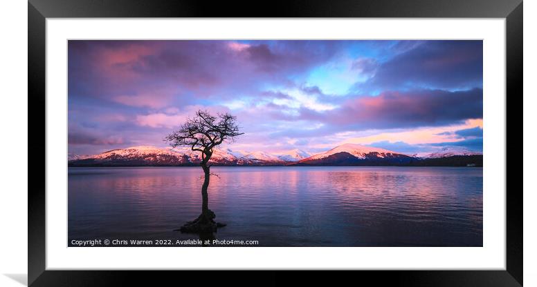 Buy Framed Mounted Prints of Loch Lomond Argyll and Bute Scotland at dawn by Chris Warren