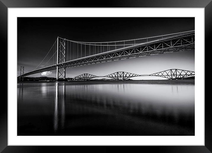  The Bridges at Sunset Framed Mounted Print by Kevin Ainslie