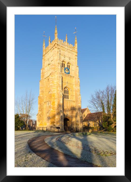 Evesham Bell Tower Framed Mounted Print by Daugirdas Racys