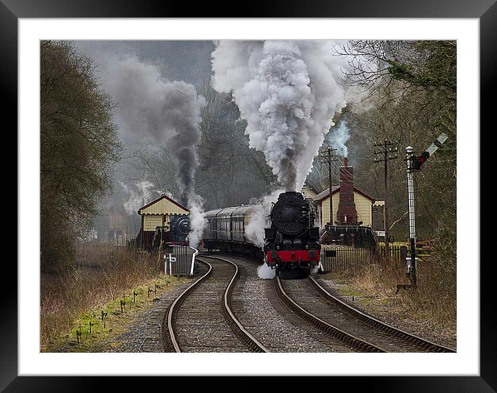 The Majestic Steam Locomotives Framed Mounted Print by Alan Tunnicliffe