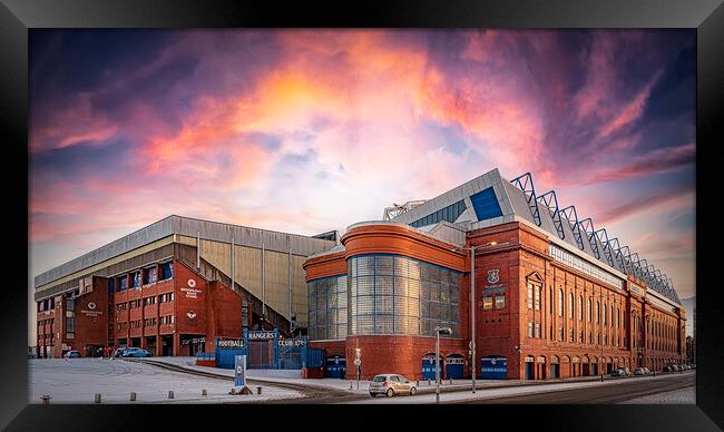 Rangers Ibrox Stadium Panorama Framed Print by Antony McAulay