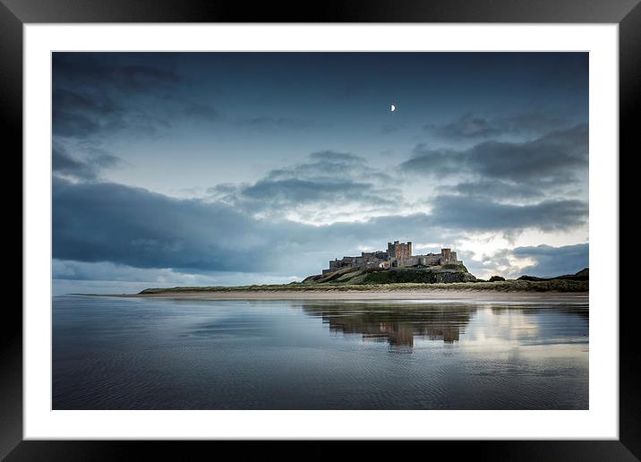Bamburgh Castle Reflections Framed Mounted Print by Brian Smith