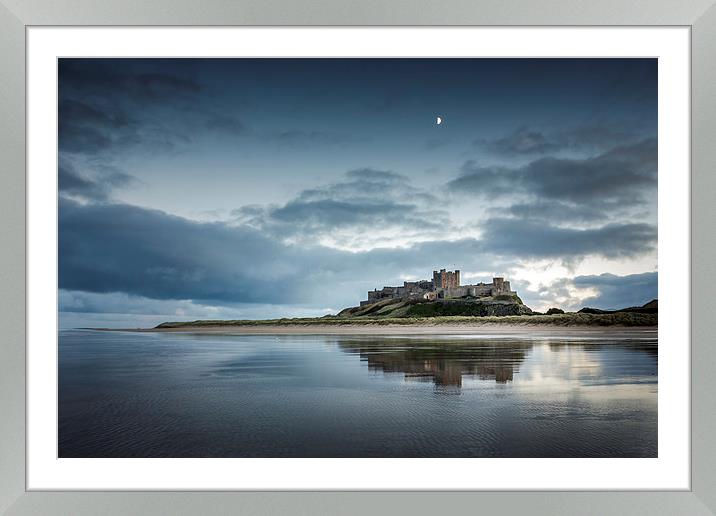 Bamburgh Castle Reflections Framed Mounted Print by Brian Smith