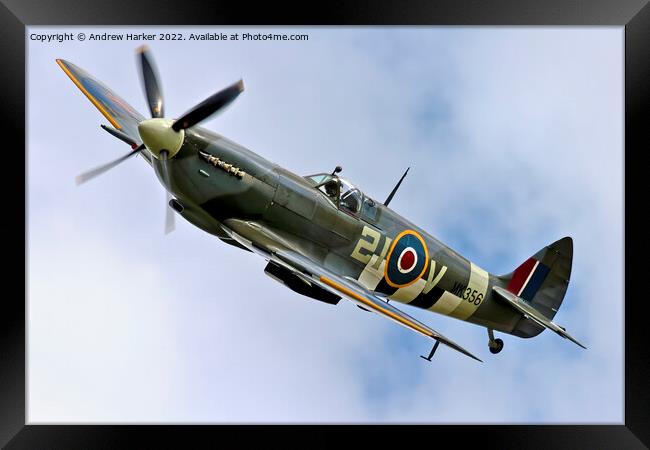 Supermarine Spitfire LF XIe Framed Print by Andrew Harker
