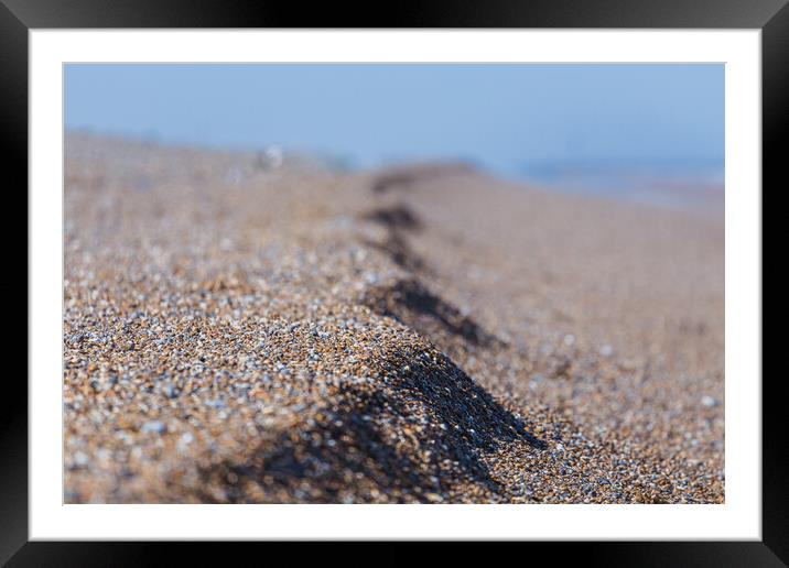 Shingle on the beach at Cley next the Sea Framed Mounted Print by Jason Wells