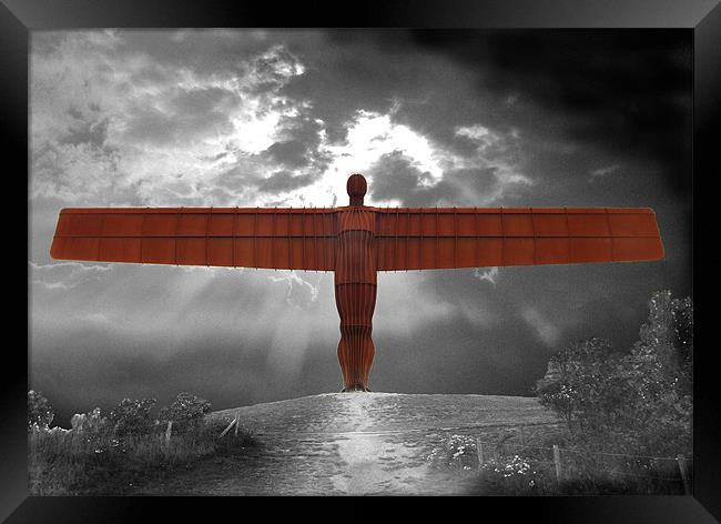 Angel of the North Framed Print by Ivan Kovacs