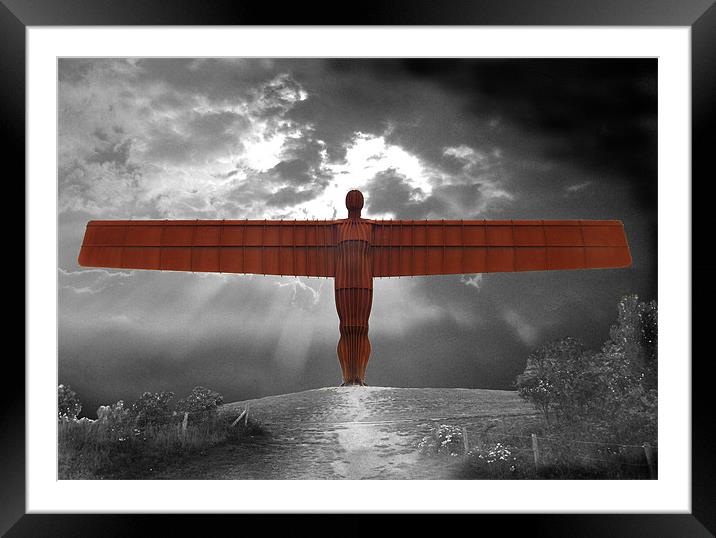 Angel of the North Framed Mounted Print by Ivan Kovacs
