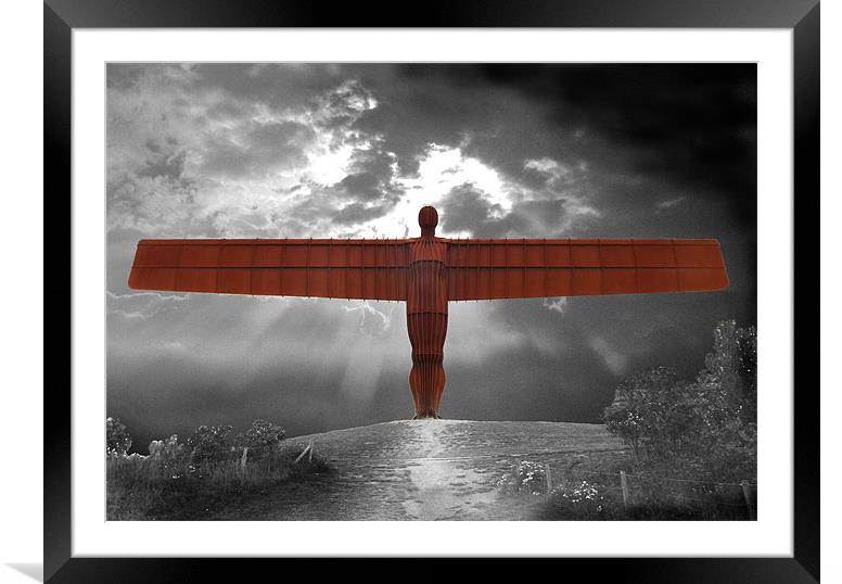 Buy Framed Mounted Prints of Angel of the North by Ivan Kovacs