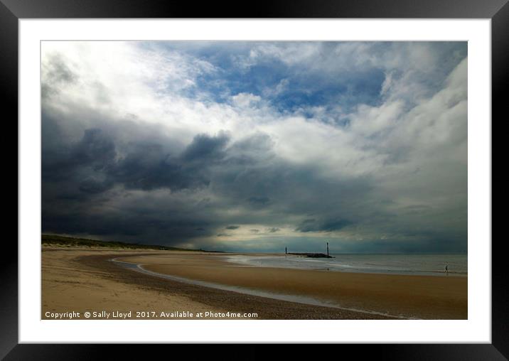 Storm Coming In Framed Mounted Print by Sally Lloyd