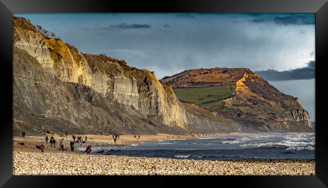 Charmouth to Golden Cap Framed Print by Philip Hodges aFIAP ,