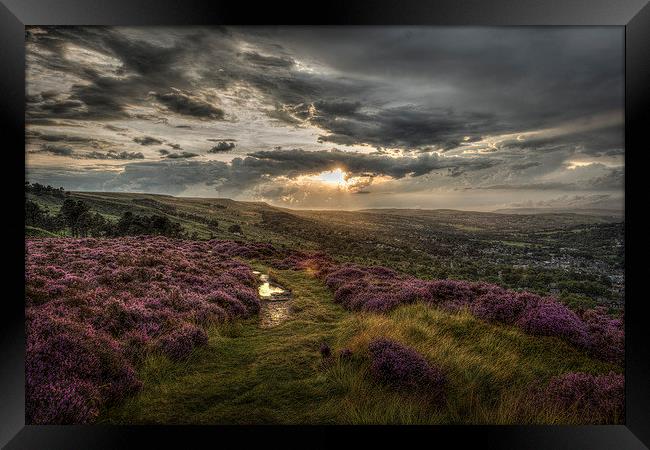 Ilkley Moor - After the Storm  Framed Print by David Oxtaby  ARPS