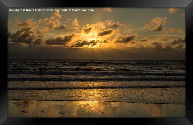  Sunset over Port Swtan Framed Print by David Oxtaby  ARPS