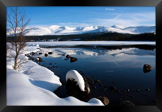 Winter Views at Aviemore Framed Print by Gail Johnson