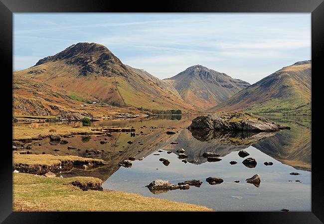 Reflections of Wast Water Framed Print by Sharpimage NET