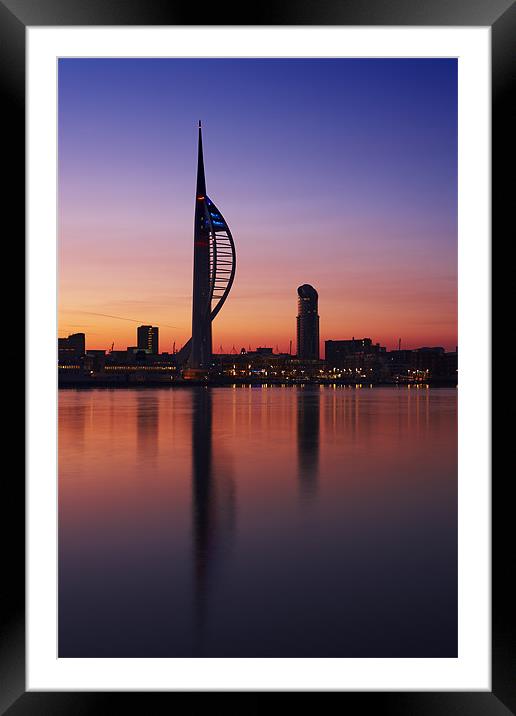 Spinnaker Tower Dawn Framed Mounted Print by Sharpimage NET