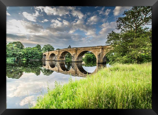  Chesters Bridge Framed Print by David Irving
