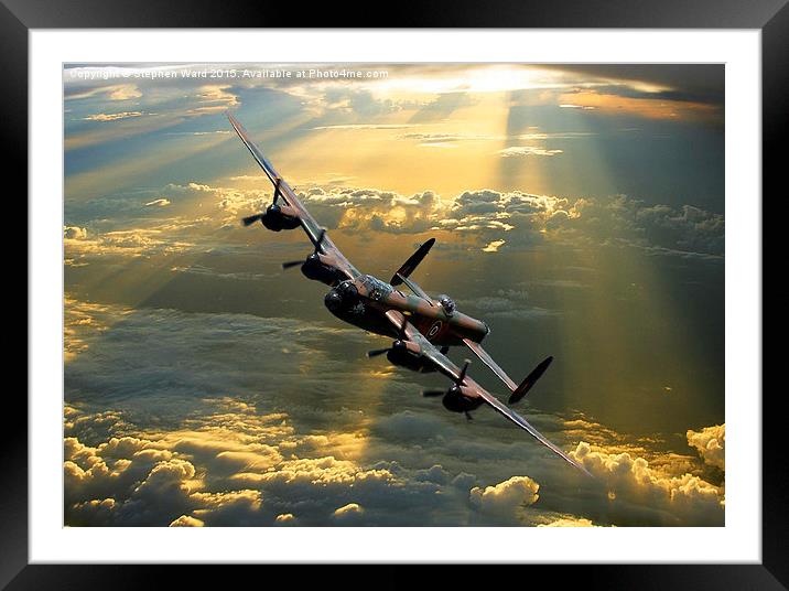  Above the heavens Framed Mounted Print by Stephen Ward