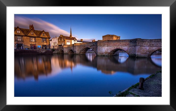 The Bridge of St Ives, Cambridge Framed Mounted Print by David Schofield