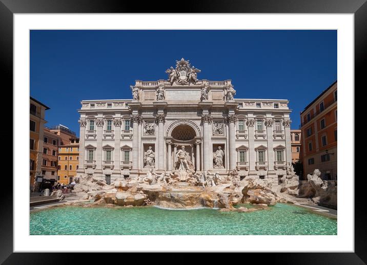 Trevi Fountain in City of Rome Framed Mounted Print by Artur Bogacki