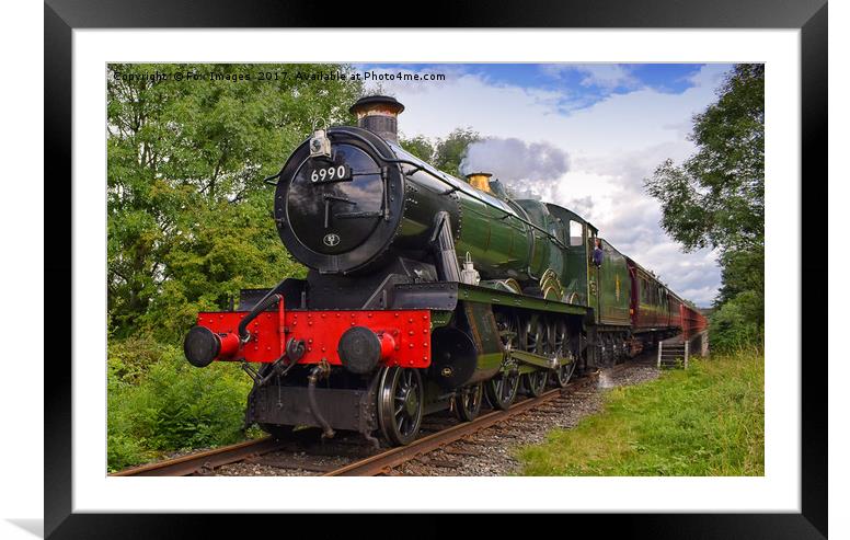 Steam Locomotive Canvas 6990 /'Witherslack Hall/' Art print POSTER