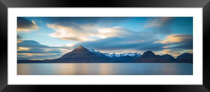 The Cuillin Mountains Ultra Panoramic Framed Mounted Print by Phil Durkin DPAGB BPE4