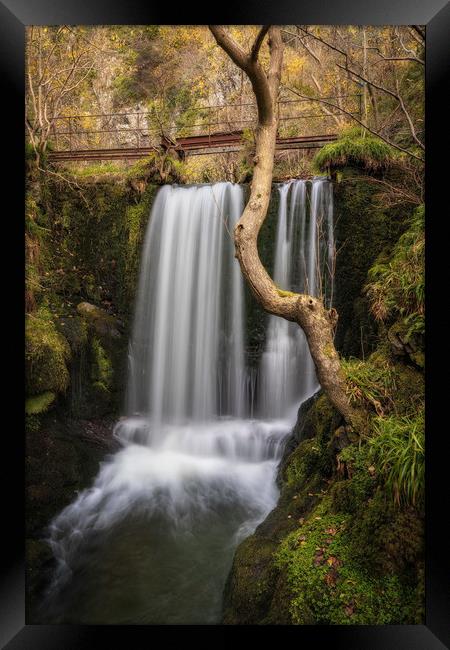 Alva Glen Waterfall Framed Print by Miles Gray