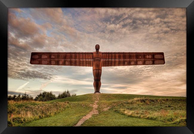 HDR Angel of the North Framed Print by Ray Pritchard