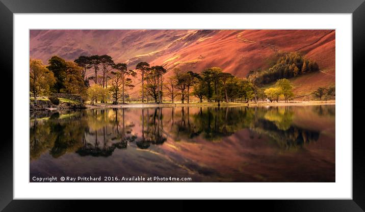 Buttermere Reflections Framed Mounted Print by Ray Pritchard