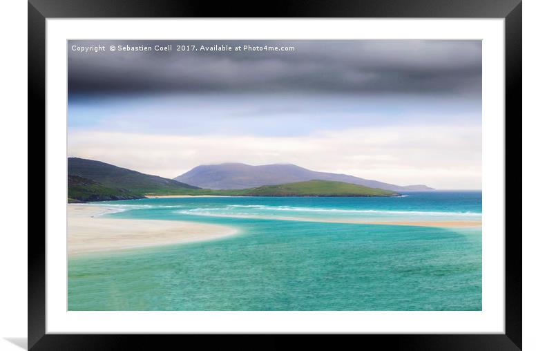 Buy Framed Mounted Prints of Luskentyre beach on the Scottish isle of Harris by Sebastien Coell