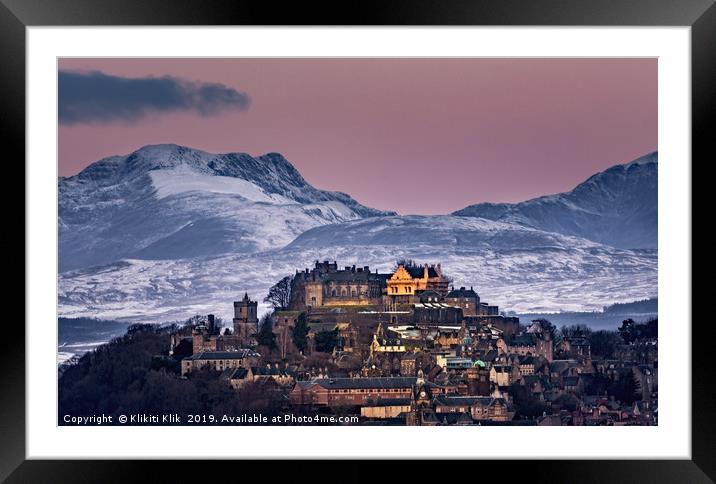 Stirling Castle Framed Mounted Print by Angela H